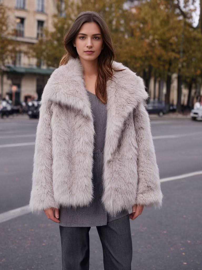 Ladies Faux Fur Coat