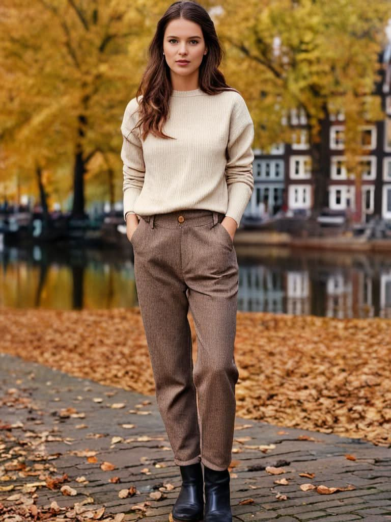 Women's Wool Trousers