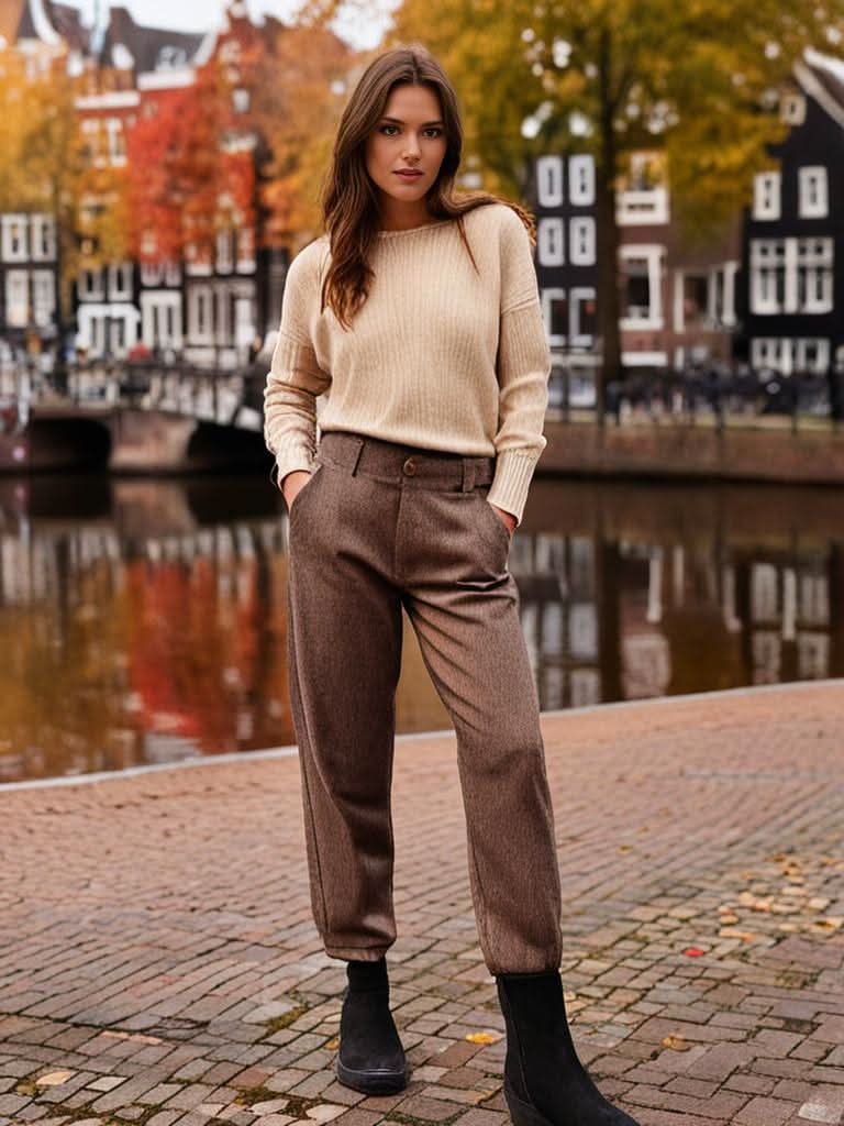 Wollen Dames Broek