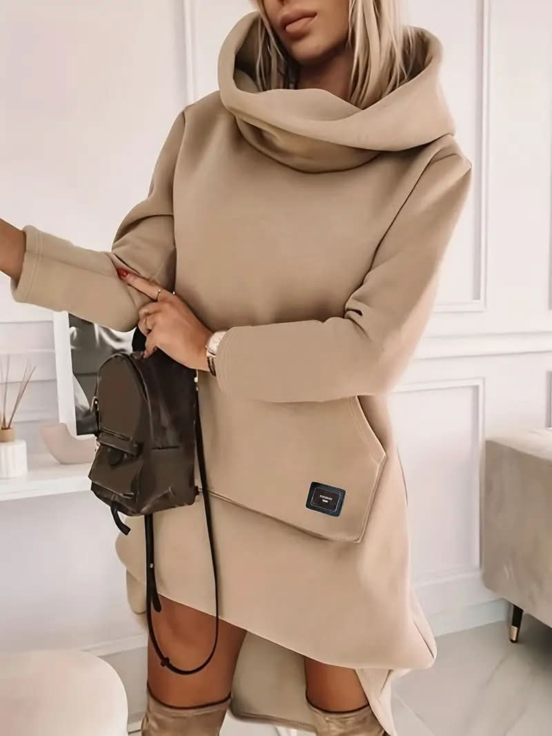 Hooded Sweater Dress 