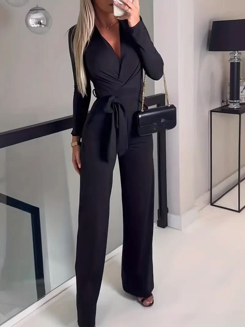 Vrouwen Jumpsuit met Bijpassende Riem