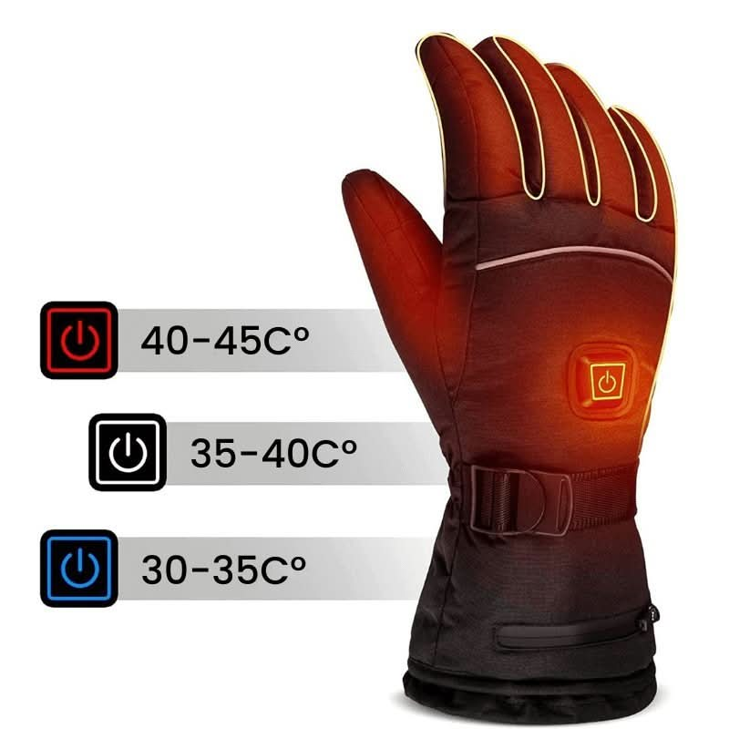 Waterproof Heated Gloves with Touchscreen 